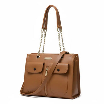 Double Pocket SHOULDER TOTE BAG