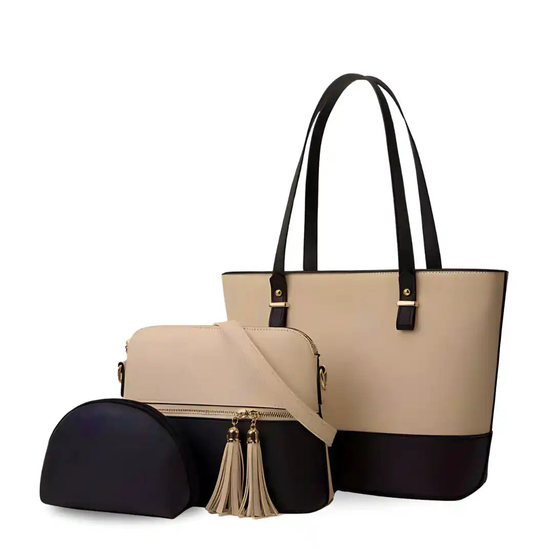 Tote Handbag 3pcs Set