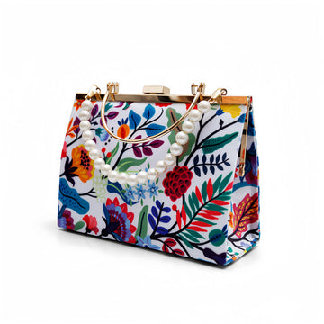 Titan Classic Ethnic velvet Style Top Handle Bag